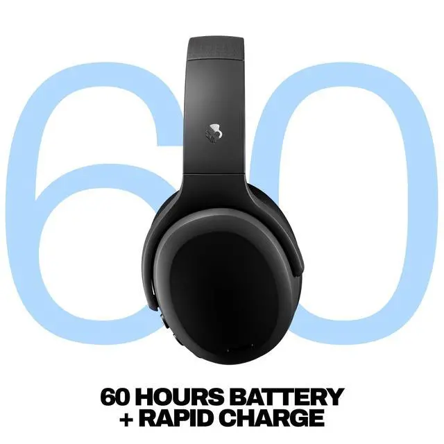 Alt view image 3 of 7 - Crusher ANC 2 Noise Cancelling Wireless Headphones - True Black | Multi-Sensory Crusher Bass, Over-Ear Fit, Bluetooth, 60 Hours Battery, Working Out, Gym, Travel, Studying, Music, Gaming
