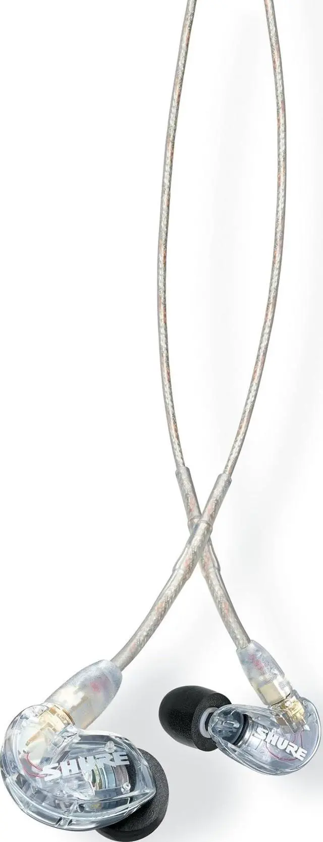 Main image of SE215 PRO Sound Isolating Wired Earbuds - Clear | Professional in-ear monitors with deep bass, single dynamic driver, secure fit, detachable cable and carrying case