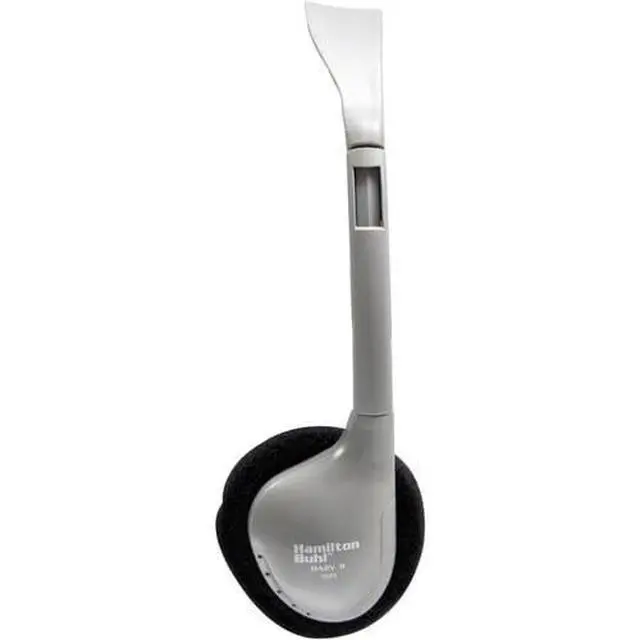 Alt view image 4 of 5 - HA2V SchoolMate On-Ear Stereo Headphones 25-Pack Gray, In-Line Volume Control, Replaceable Foam Cushions, Adjustable Headband, 5 ft Chew-Resistant Dura-Cord, 3.5mm Plug