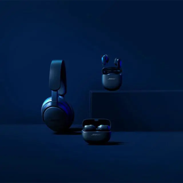Alt view image 2 of 7 - QuietComfort Ultra Bluetooth Earbuds, Wireless Earbuds with Spatial Audio and World-Class Active Noise Cancellation, Deep Bass, Up to 6 Hours of Playtime, Lunar Blue - Limited Edition Color