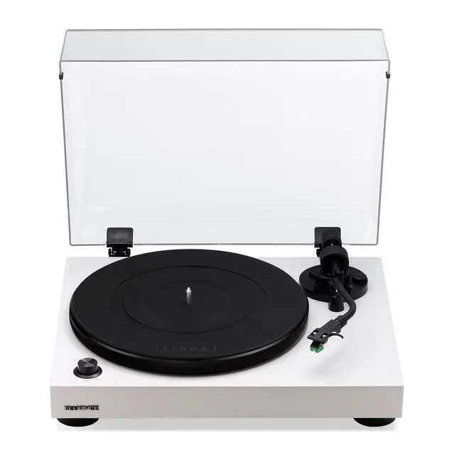 Alt view image 2 of 6 - RT81 Turntable with AT95E Cartridge, Belt Drive, Built-in Preamp, Adjustable Counterweight - Piano White