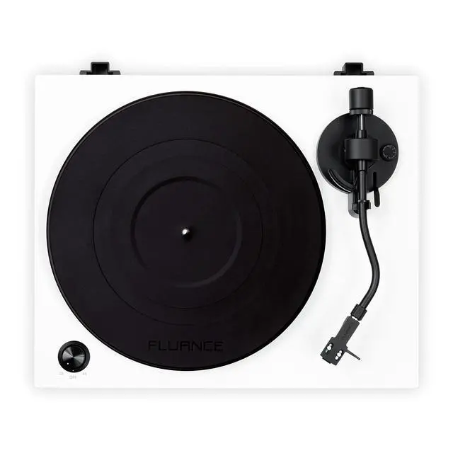Alt view image 3 of 6 - RT81 Turntable with AT95E Cartridge, Belt Drive, Built-in Preamp, Adjustable Counterweight - Piano White