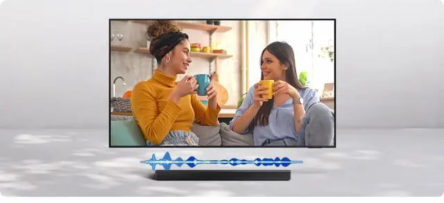 Alt view image 2 of 7 - HW-B650F B-Series Soundbar, 3.1ch Soundbar with Wireless Subwoofer, Center Channel, Q-Symphony, Adaptive Sound Lite, Game Mode, Bluetooth, Black