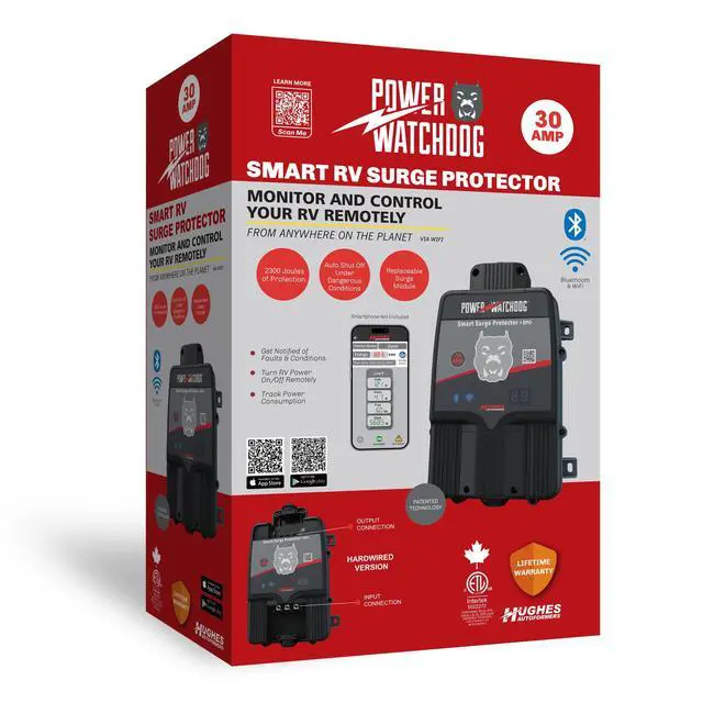 Alt view image 2 of 2 - PWD30EPOHW 30A Hardwired EMS Surge Protector, WiFi | Emergency Power Off with WiFi monitoring, replaceable surge module, and LED diagnostics