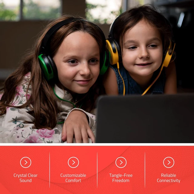 Alt view image 5 of 6 - Bulk Headphones for Classroom, 12 Pack Durable Wired School Headphones for Students. Teacher Must Haves Supplies from Elementary to College (Black Color)