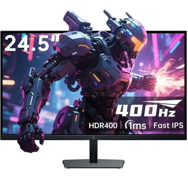 Main image of 24.5 Inch 400Hz Gaming Monitor, 240Hz Monitor 1080P, Fast IPS, H25X7 | Adaptive Sync w/ 1ms, HDR 400, 128%sRGB, HDMI DisplayPort, 360Hz Monitors for Gamer, Tilt Adjustable, Eye Care, VESA Mount