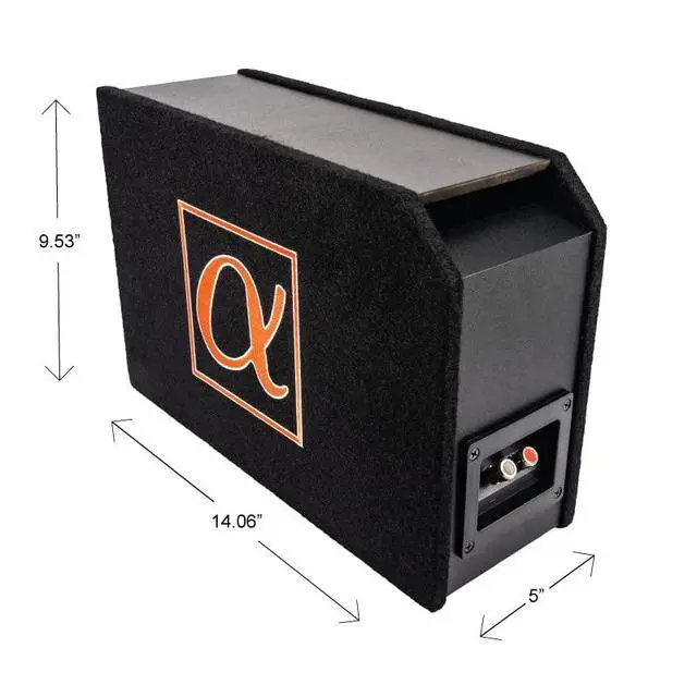 Alt view image 5 of 5 - Dynamis DCP6 6.5 inch 600 Watts 4-Ohm Shallow Mount Flat Enclosed Sub woofer in Ported Vented Box for Tight Spaces in Cars and Trucks, Slim Thin Loaded Subwoofer Custom Port Bass Enclosure