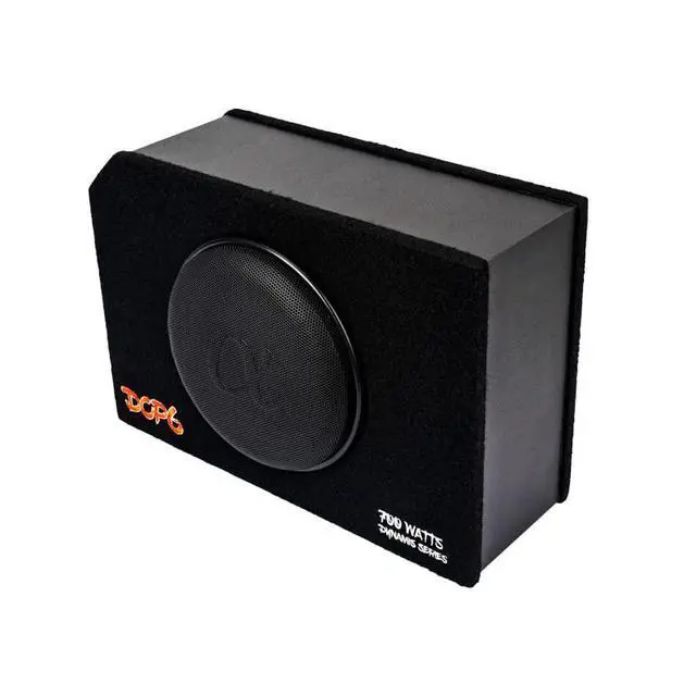 Alt view image 2 of 5 - Dynamis DCP6 6.5 inch 600 Watts 4-Ohm Shallow Mount Flat Enclosed Sub woofer in Ported Vented Box for Tight Spaces in Cars and Trucks, Slim Thin Loaded Subwoofer Custom Port Bass Enclosure