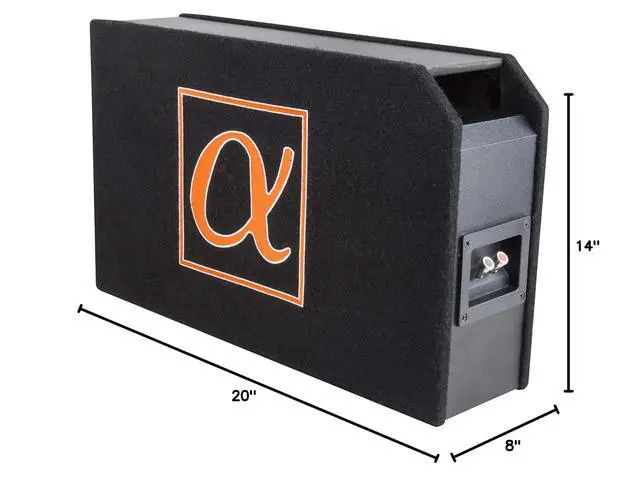 Alt view image 7 of 7 - Dynamis DCP8 8 inch 1000 Watts 4-Ohm Shallow Mount Flat Enclosed Sub woofer in Ported Vented Box for Tight Spaces in Cars and Trucks, Slim Thin Loaded Subwoofer Custom Port Bass Enclosure