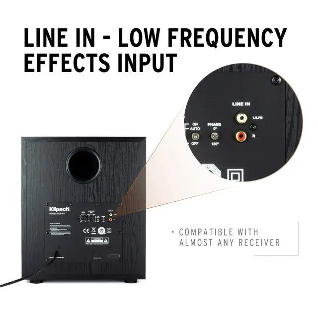 Alt view image 5 of 5 - Synergy Black Label Sub-100 10 Front-Firing Subwoofer with 150 Watts of continuous power, 300 watts of Dynamic Power, and All-Digital Amplifier for Powerful Home Theater Bass