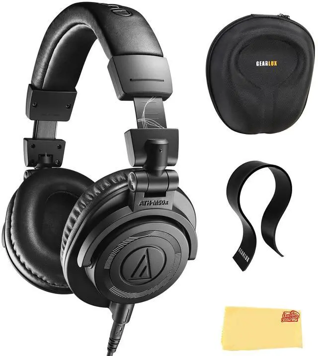 Main image of ATH-M50XENSO Wired Monitor Headphones - Black Limited Edition Bundle with Case, Stand, and Austin Bazaar Polishing Cloth