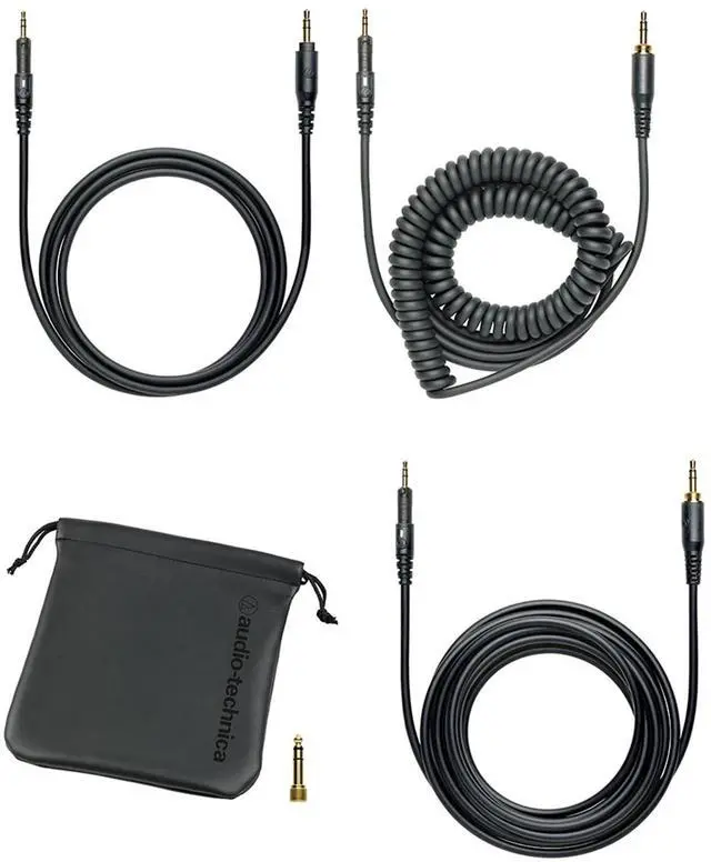 Alt view image 5 of 7 - ATH-M50x Professional Monitor Headphones - Black Bundle with Case, Stand, and Austin Bazaar Polishing Cloth