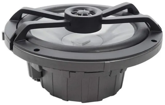 Alt view image 6 of 7 - Pair 45KM654 6.5" 390w Marine Boat Speakers KM65 w/Charcoal with White Grilles Bundle with 2 Rockville MAC65B 6.5" Black Aluminum Wakeboard Tower Speaker Pod Enclosures