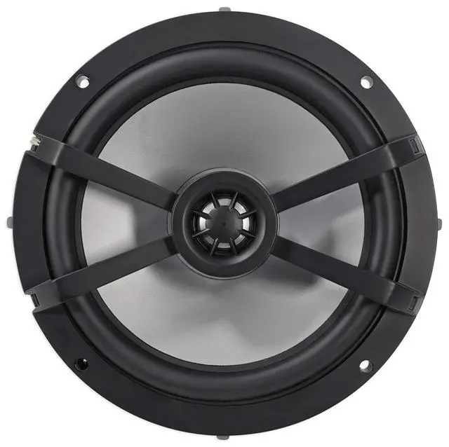 Alt view image 5 of 7 - Pair 45KM654 6.5" 390w Marine Boat Speakers KM65 w/Charcoal with White Grilles Bundle with 2 Rockville MAC65B 6.5" Black Aluminum Wakeboard Tower Speaker Pod Enclosures