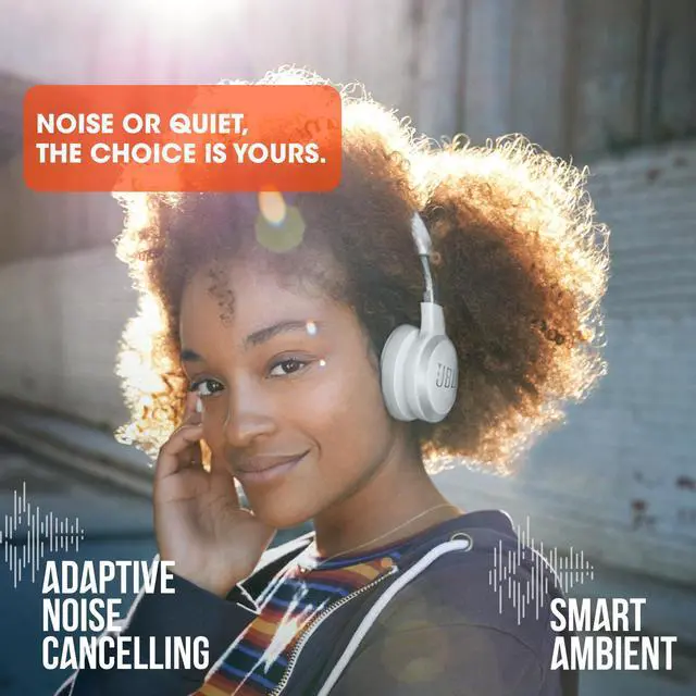 Alt view image 5 of 5 - Live 460NC - On-Ear Nc Headphones - Blue | Signature Sound, Keep the noise out, or in You choose, Get help just by using your voice