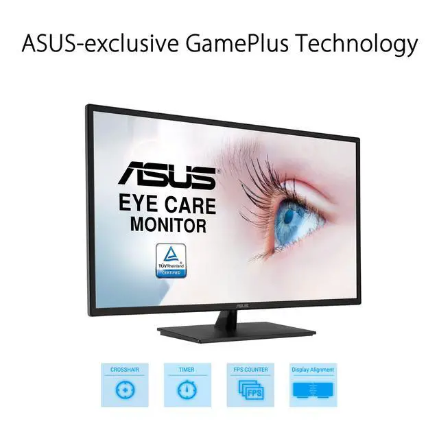 Alt view image 5 of 7 - 32 Inch 1080P Monitor (VA329HE) - Full HD, IPS, 75Hz, Adaptive-Sync, Eye Care, Low Blue Light, Flicker Free, HDMI, VGA, Wall Mountable, Tilt Adjustable, Black