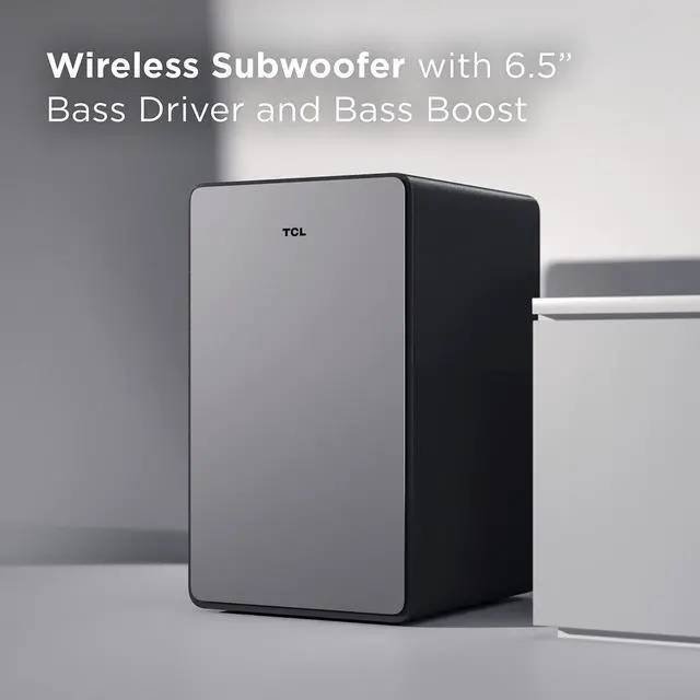 Alt view image 7 of 7 - 3.1ch Sound Bar with Wireless Subwoofer (Q6310, 2023 Model), Dolby Audio, DTS Virtual:X, Built-in Center Channel Speaker, Auto Room Calibration, Wall Mount/HDMI Cable Included