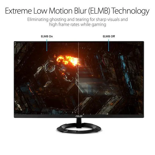 Alt view image 4 of 7 - 27 1080P Gaming Monitor (VZ279QG1R) - Full HD, IPS, 75Hz, 1ms, Extreme Low Motion Blur, FreeSync, Eye Care, DisplayPort, HDMI, Tilt Adjustable, Ultra-Slim,Black