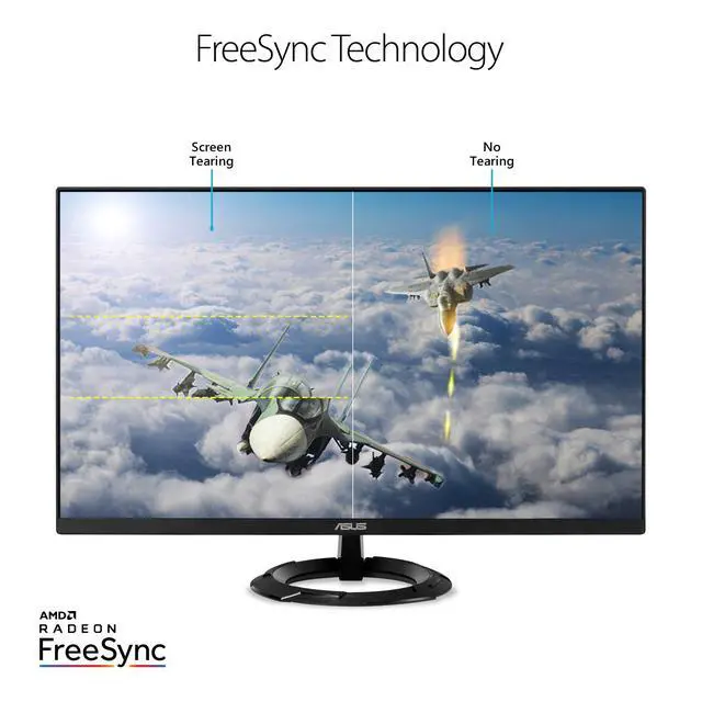 Alt view image 3 of 7 - 27 1080P Gaming Monitor (VZ279QG1R) - Full HD, IPS, 75Hz, 1ms, Extreme Low Motion Blur, FreeSync, Eye Care, DisplayPort, HDMI, Tilt Adjustable, Ultra-Slim,Black