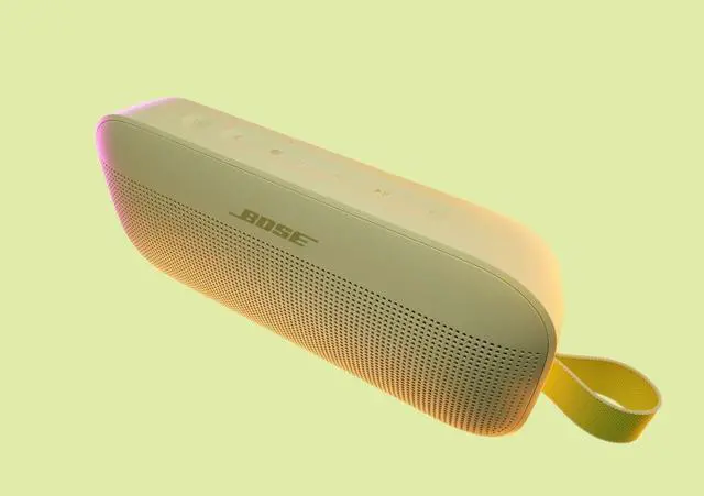 Alt view image 2 of 5 - SoundLink Flex Bluetooth Speaker (2nd Gen) - Portable Outdoor Speaker with Hi-Fi Audio, Waterproof and Dustproof, USB-C, Up to 12 Hours Battery Life, Citrus Yellow - Limited Edition Color