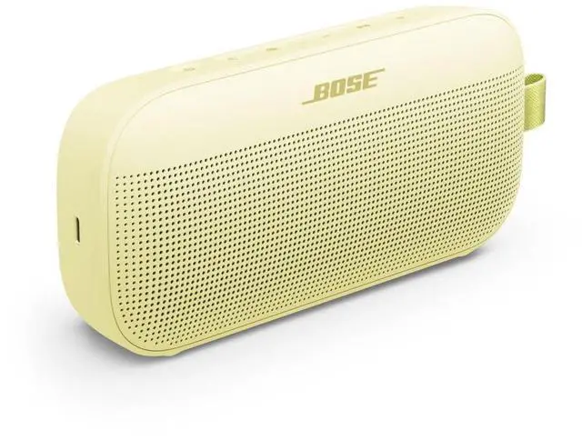 Alt view image 4 of 5 - SoundLink Flex Bluetooth Speaker (2nd Gen) - Portable Outdoor Speaker with Hi-Fi Audio, Waterproof and Dustproof, USB-C, Up to 12 Hours Battery Life, Citrus Yellow - Limited Edition Color