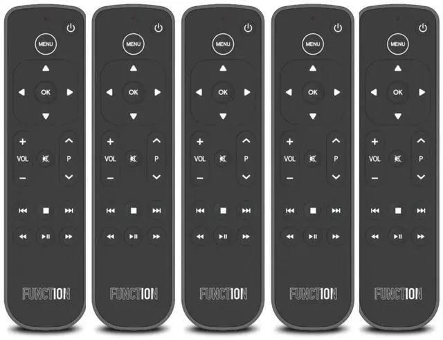 Main image of Button Remote for Apple TV (Bluetooth) - 5 Pack | Compatible with Apple TV 4K & HD | Non-Siri, No Voice Control | No Apple TV Line of Sight Required | 2 AAA Batteries Included