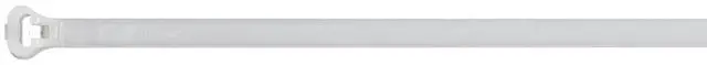 Main image of TY26M 11" Natural Cable Ties, 30 lb Tensile Strength, Stainless Steel Barb and Infinite Locking Positions, Corrosion Resistant Nylon for Indoor Application, 1000 Pack