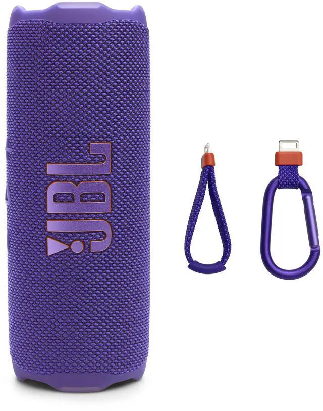 Main image of Flip 7 Portable Bluetooth Speaker, Waterproof and Drop-Proof - Purple | Up To 16 Hours Playtime, IP68 Dustproof Build, Clip-On Loop, USB C Lossless Audio, Links With Other Speakers For Outdoor Use