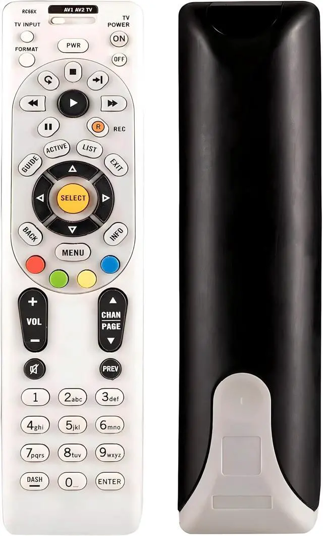 Alt view image 5 of 6 - 4 Pack Buck AT&T DirecTV RC66RX IR/RF Universal Programmable Remote Control DirecTV Remote Control Replacement for R16, R22, H21, H22, H23, H24, HR21, HR22, HR23, HR24, HR34, and C31 Receiver