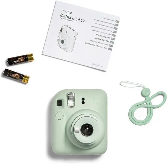 Alt view image 7 of 7 - Instax Mini 12 Instant Film Camera (Mint Green) w/Case + Extra Film