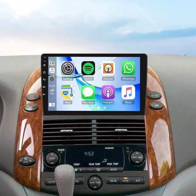 Main image of Android Radio for Toyota Sienna 2004-2010 with Wireless Carplay/Android Auto, Car Radio Stereo 9 Inch Touch Screen for Corolla with GPS Navigation/Bluetooth/Backup Camera 2+32G