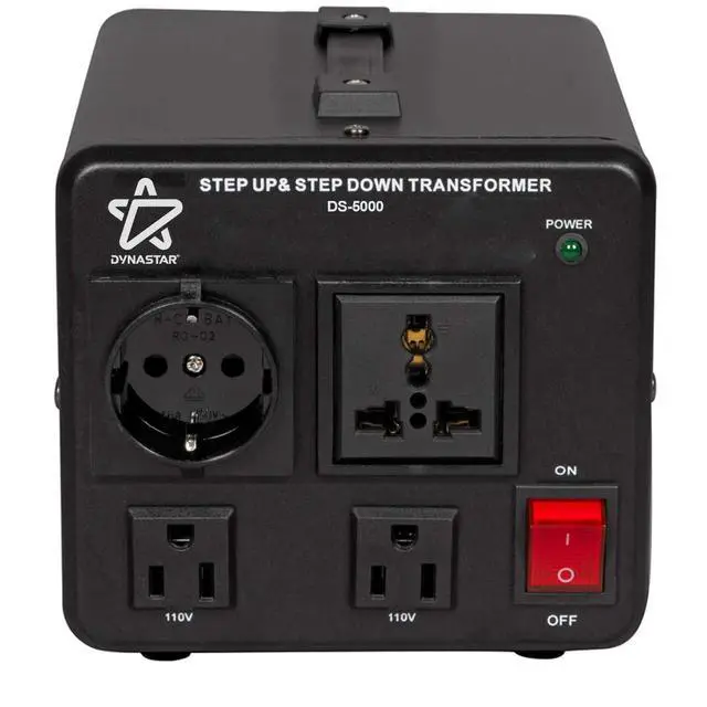 Alt view image 3 of 7 - Dynastar Step Up & Step Down Voltage Converter and Transformer, 110-220 to 220-240 Volts; Heavy Duty, Extra Durable Coil, 5-Year-, 5000 Watts