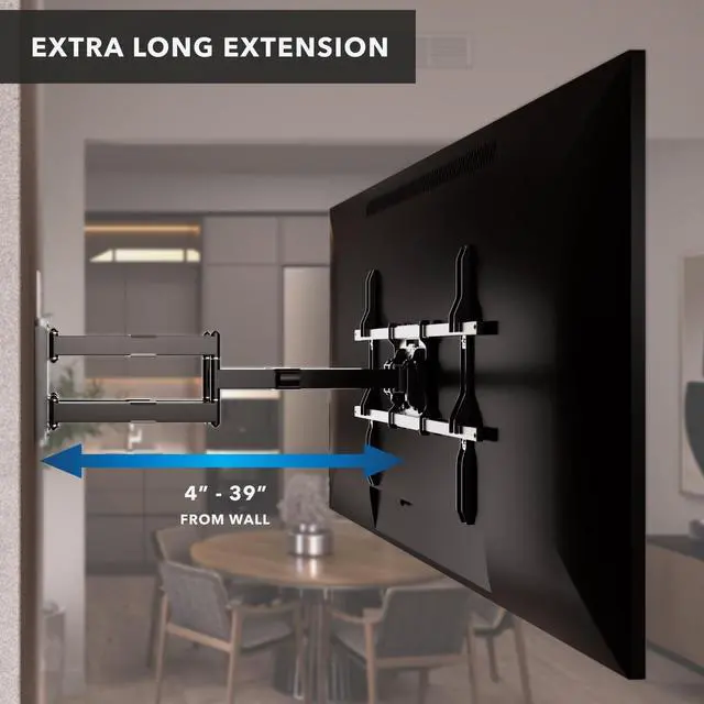 Alt view image 5 of 6 - The Beast Heavy Duty TV Wall Mount, 60-110" | Full motion dual arm mount for 98-100" TVs up to 275 lbs, 39" extension, VESA 100x100-800x600