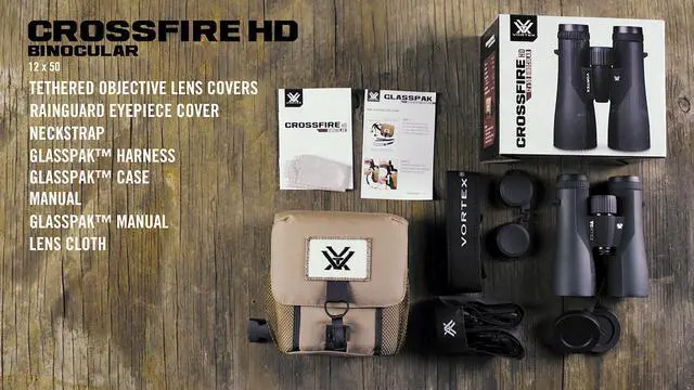 Alt view image 6 of 6 - Crossfire HD 12x50 Binoculars | HD Optics, Tripod Adaptable, Waterproof, Fogproof, Shockproof, Included GlassPak Harness - Unlimited, Unconditional