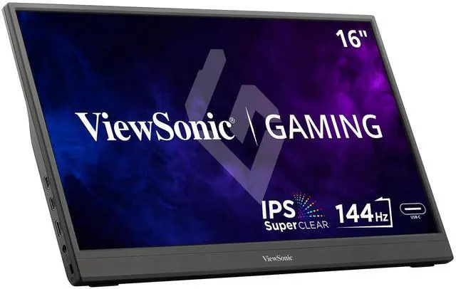 Main image of VX1654 16 Inch Portable Gaming Monitor, 1080p 144Hz IPS USB-C | Mini HDMI For Consoles; 60W USB-C Powers Laptops, Built-In Stand Supports Travel, Work, Play, Desks, Classes, Streaming
