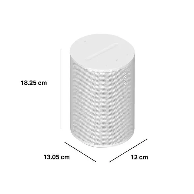 Alt view image 3 of 6 - Era 100 - White - Wireless, Alexa Enabled Smart Speaker | WiFi | Bluetooth | Pair for Stereo or Surround | 47% faster processor | Next-gen dual-tweeter acoustic architecture