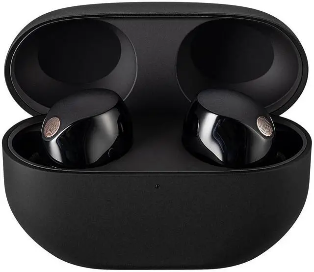 Alt view image 4 of 7 - WF-1000XM5 True Wireless Noise Canceling Earbuds (Black) Hi-Res Audio, Bluetooth 5.3, Adaptive ANC, Built-in Microphone with Goby Labs Cleaner and Microfiber Cloth Bundle