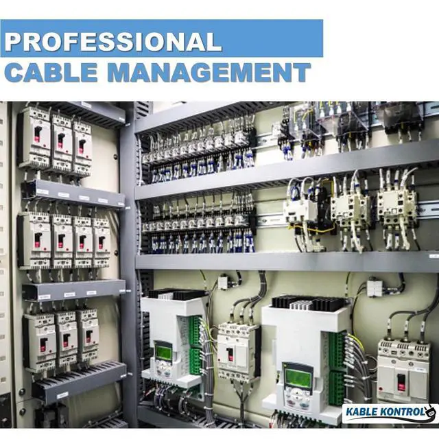 Alt view image 7 of 7 - Wire Duct Open Slot Cable Raceway - 1 Width x 1 Height - 6.5 feet Long - 16 Pcs/Pack Gray PVC Wiring Trough Wire Cover Cord Hider for Under Desk Industrial Cable Management