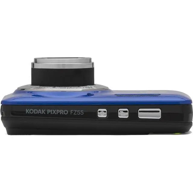 Alt view image 3 of 7 - Pixpro FZ55 Digital Camera Bundle, Includes: SanDisk 64GB SDXC Memory Card, Hard Shell Camera Case, SD Card Reader and More (5 Items) (Blue)
