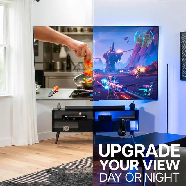 Alt view image 7 of 7 - Corner TV Wall Mount for 46 to 100 inch LCD LED Plasma Flat Screens, Full Motion Articulating Bracket, VESA up to 900x600, MOUNT-CR100C