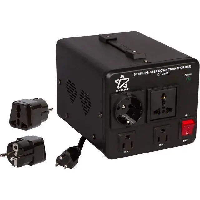 Alt view image 2 of 7 - Dynastar Step Up & Step Down Voltage Converter and Transformer, 110-220 to 220-240 Volts; Heavy Duty, Extra Durable Coil, 5-Year-, 3500 Watts