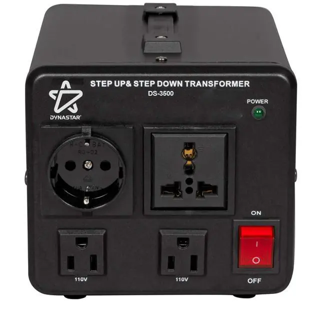 Alt view image 3 of 7 - Dynastar Step Up & Step Down Voltage Converter and Transformer, 110-220 to 220-240 Volts; Heavy Duty, Extra Durable Coil, 5-Year-, 3500 Watts