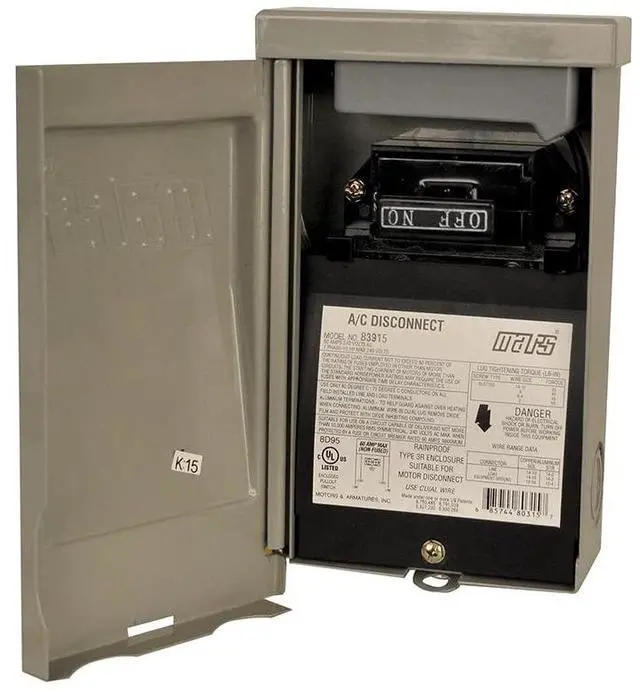 Main image of 83915 - 60A Non-Fused A/C Disconnect w/ Side Open, Internal Surge Protector (240V)