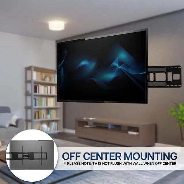 Alt view image 4 of 7 - 60 to 120 inch Large Screen Heavy Duty TV Wall Mount for LCD LED Flat and Curved Screens, Long Arm Articulating Swivel Mount, Max VESA 900x600mm, Black, MOUNT-VW120L