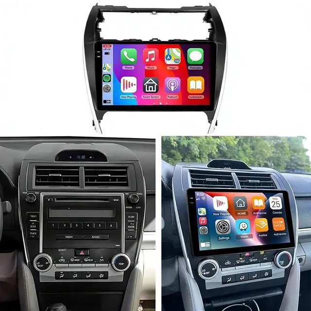 Alt view image 3 of 5 - 2+64G Android 14 Car Stereo Radio for Toyota Camry 2012 2013 2014, 9"IPS Touch Screen Car Radio for Camry Head Unit with Wireless Carplay Android Auto GPS Navi Bluetooth WiFi FM/RDS AHD Backup Camera