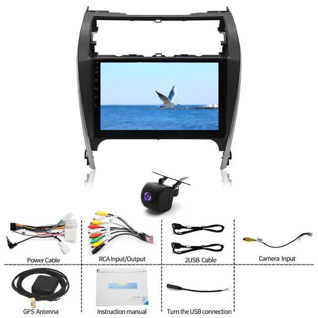 Alt view image 6 of 6 - 2+32G Android 13 Car Stereo Radio for Toyota Camry 2012-2014, 10 inch Touch Screen Radio for Camry Head Unit 2012 2013 2014 with Wireless Carplay Android Auto Bluetooth WiFi AHD Backup Camera