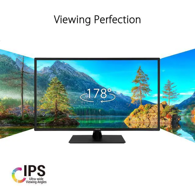 Alt view image 2 of 7 - 32 Inch 1080P Monitor (VA329HE) - Full HD, IPS, 75Hz, Adaptive-Sync, Eye Care, Low Blue Light, Flicker Free, HDMI, VGA, Wall Mountable, Tilt Adjustable, Black