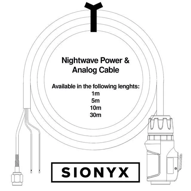 Alt view image 2 of 2 - Power & Analog Cable for Nightwave Cameras, 10m