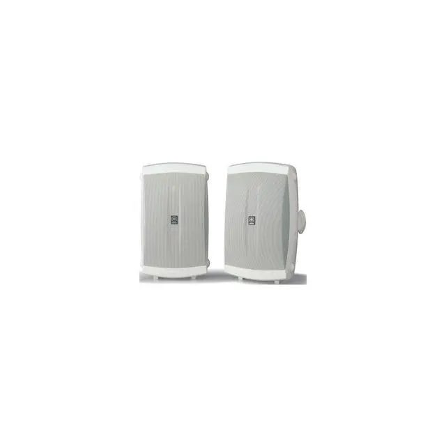 Alt view image 2 of 6 - NS-AW350W All-Weather Indoor/Outdoor 2-Way Speakers - White (Pair) | 6.5-inch woofer with 130W output and mounting brackets for patios, bookshelves and surround sound