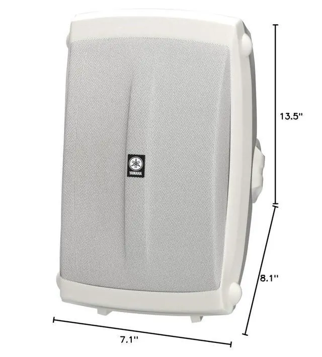 Alt view image 6 of 6 - NS-AW350W All-Weather Indoor/Outdoor 2-Way Speakers - White (Pair) | 6.5-inch woofer with 130W output and mounting brackets for patios, bookshelves and surround sound